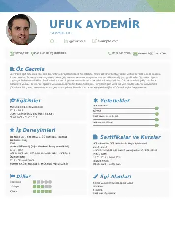 Sosyolog Cv Örnekleri cv indir
